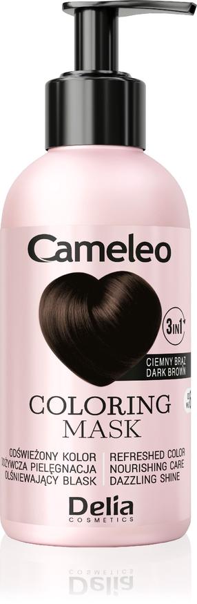 Matu maska Delia Cosmetics Cameleo Dark Brown, 120 ml