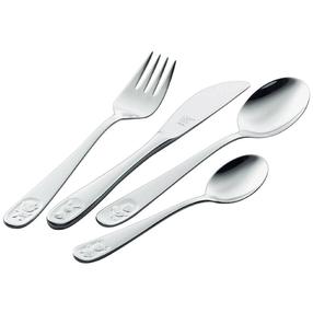 Söögiriistade komplekt lastele Zwilling Kids Bino, 3 aastat, roostevaba teras, hõbe v.