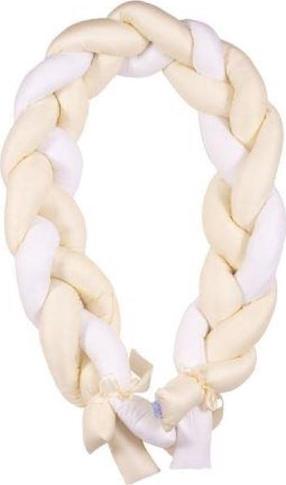 Aizsargājošā apmale BabyMatex Satin 02, rozā krās./brūngans krās., 200 cm x 30 cm