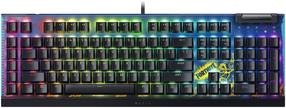 Vadu spēļu tastatūra Razer BlackWidow V4 X Fortnite Edition Razer Yellow, Angļu (US), melna krās.