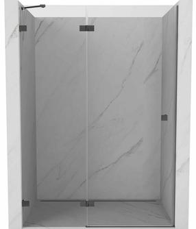Dušo durys Mexen Lunar 834-135-000-66-00-L, 135 cm x 200 cm, pilka sp./grūdintas