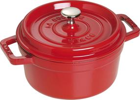 Эмалированная чугунная кастрюля Staub La Cocotte, Ø22 см, 2.6 л, красный цв.