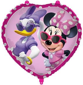 Folinis balionas figūrinis Procos Disney Heart Minnie, rožinė sp./violetinė sp./įvairių spalvų