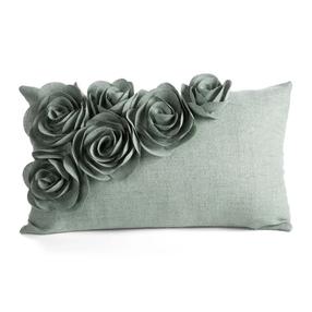 Dekoratyvinės pagalvėlės užvalkalas Flores JA220-03, žalia sp., 50 cm x 30 cm