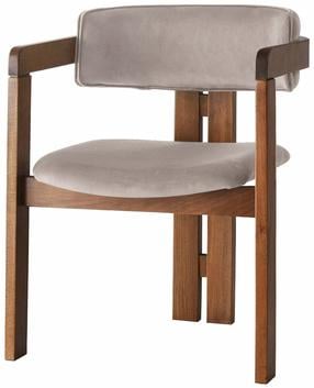 Valgomojo kėdė Kalune Design CO-026 974NMB1751, matinė, riešuto sp./šviesiai ruda sp., 49 cm x 58 cm x 76 cm