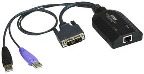 Laidas Aten KA7168 USB, RJ-45, juoda sp.