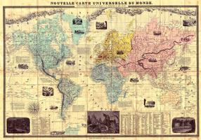 Fototapeet Artgeist Nouvelle Carte Universelle Du Monde, 245 cm x 350 cm