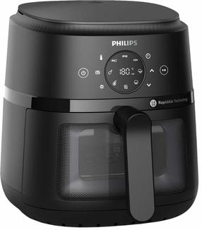 Karšto oro gruzdintuvė Philips 2000 serija Ovi Single Basket NA220/00, juoda sp., 1500 W, 4.2 l