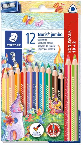 Värvipliiatsid Staedtler Noris Jumbo, 12 tk