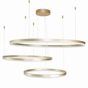 Šviestuvas kabinamas AZzardo Halo AZ4708, LED, 3000 °K, 3 x 130 W, balta sp. / aukso sp.