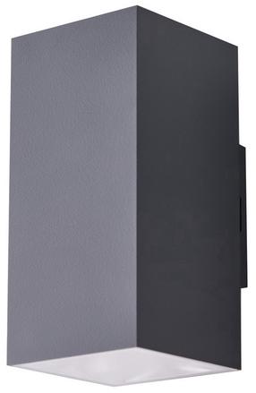 Sieninis lauko šviestuvas AZzardo Roland 2, 18W, LED, IP65, pilka sp., 7.8 cm x 16 cm