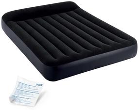 Piepūšams matracis Intex 64143, melna krās., 203 cm x 152 cm x 25 cm