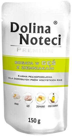 Šlapias šunų maistas Dolina Noteci Premium, daržovės/žąsiena/bulvės, 0.15 kg