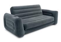 Pripučiama sofa Intex 66552, pilka sp., 200 cm x 220 cm x 6 cm