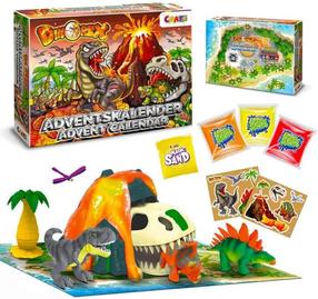 Vulkāna izgatavošanas komplekts, "adventes kalendārs" Craze Dino Rex, daudzkrāsaina