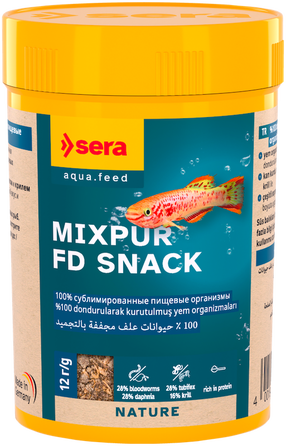 Maistas žuvims Sera Mixpur FD Snack, 0.012 kg