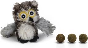 Žaislas katėms su katžole Beeztees Owl 440562, pilka sp., 9.5 cm