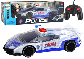 Rc politseiauto Lean Toys, 1:16, sinine v./valge v.