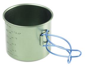 Stiklinė GSI Outdoors Bugaboo Bottle Cup, apdorotas aliuminis, 10.4 cm, 0.59 l, žalia