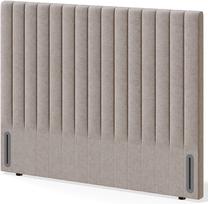Gultas galvgalis Sleepwell New York Avola, 125 cm, pelēka krās.