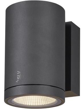 Sieninis lauko šviestuvas SLV Enola Round M, 11W, LED, IP65, antracito sp., 10 cm x 16 cm