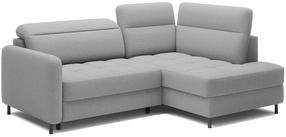 Kampinė sofa - lova Barea, šviesiai pilka sp., dešininė, 208 x 160 cm x 100 cm