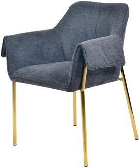 Valgomojo kėdė Kayoom Kelsey 100 3CSOM-ANT, blizgi, antracito sp./aukso sp., 60 cm x 69 cm x 82.5 cm