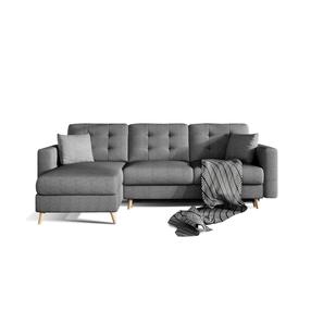 Kampinė sofa Asgard L Sawana 05, tamsiai pilka sp., 162 x 250 cm x 87 cm