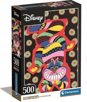 Пазл Clementoni The Cheshire Cat 35533, 36 см x 49 см, 500 шт., многоцветный