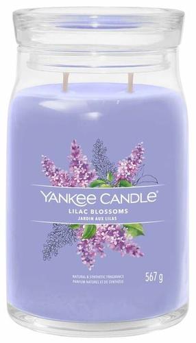 Svece, aromātiskā Yankee Candle Signature Lilac Blossoms, 60 - 90 h, 567 g, violeta krās.