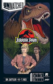 Stalo žaidimas Iello Unmatched Jurassic Park Dr. Sattler VS. T-Rex, EN