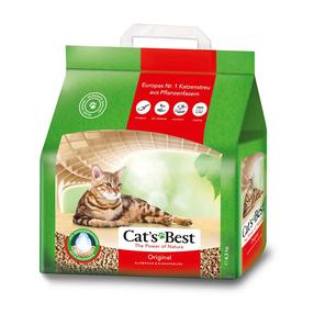 Kasside allapanu Cat's Best Original, puitlaast- (tõmbub kokku), 4.3 kg, 10 l