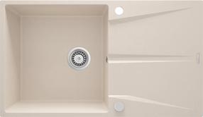Virtuves izlietne Deante Corio, granīts, 86 cm x 50 cm x 21.6 cm, beige