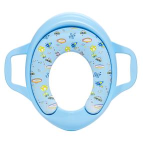 Сиденье для унитаза с крышкой Thema Lux S701, синий цв., 29 см x 27.5 см