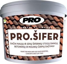 Emulsiniai dažai Pro Pro.Šifer, ruda sp., 5 l