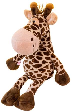 Pehme mänguasi kaelkirjak Lean Toys, pruun v., 28 cm