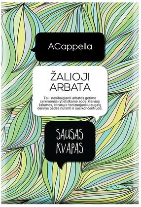 Aromātiskais maisiņš ACappella Green Tea 70 g, bergamots, citrusaugļi, zaļās notis.