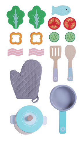 Žaisliniai virtuvės reikmenys Gerardo's Toys Chefs Set 55774, įvairių spalvų