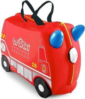 Laste kohver Trunki Fire Truck TRU-0254, sinine v./must v./punane v., 18 l, 21 x 46 x 31 cm