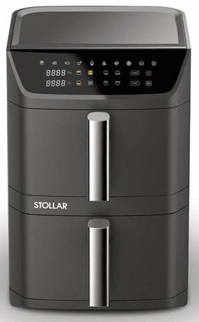 Karšto oro gruzdintuvė Stollar Dual Smart AIR812, juoda sp., 2800 W, 12 l