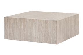 Kohvilaud Nordure Prizma, travertine v., 90 cm x 90 cm x 35 cm