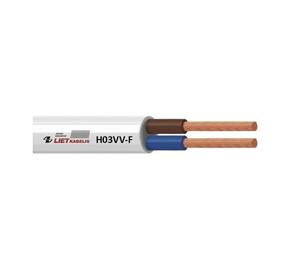 Kabelis Lietkabelis H03VV-F, Eca, 3 x 0.75 mm², 50 m