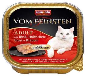 Влажный корм для кошек Animonda Vom Feinsten Adult, говядина/курица, 0.1 кг