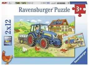 Dėlionė Ravensburger Hard at Work 07616, 26 cm x 18 cm, 24 vnt., įvairių spalvų