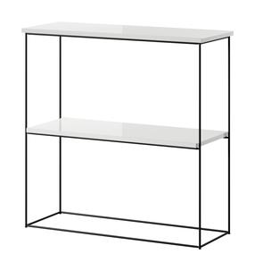 Konsoollaud ADRK Toni, läbipaistev v./valge v./must v., 30 cm x 80 cm x 80 cm