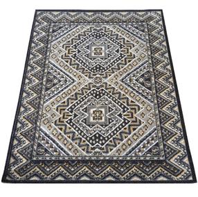 Ковер комнатные Lara 09, белый цв./горчичный цв./черный цв., 170 см x 120 см