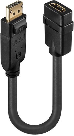 Adapteris Lindy DisplayPort to HDMI Converter 41005 DisplayPort 1.1, HDMI 1.3, 0.15 m, melna krās.