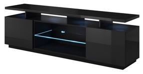 TV-laud Eva, must v., 180 cm x 40 cm x 56 cm