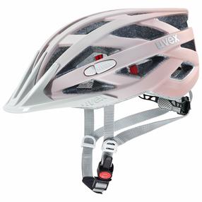 Dviratininkų šalmas universalus Uvex I-vo CC, rožinė sp./pilka sp., 52-57 cm