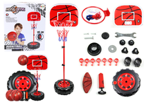 Žaislinis krepšinio rinkinys Lean Toys Sports Game, raudona sp.